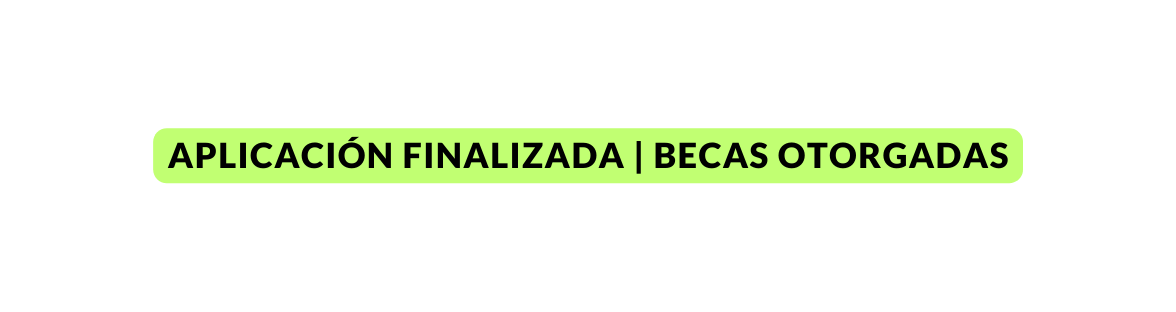 APLICACIÓN FINALIZADA BECAS OTORGADAS